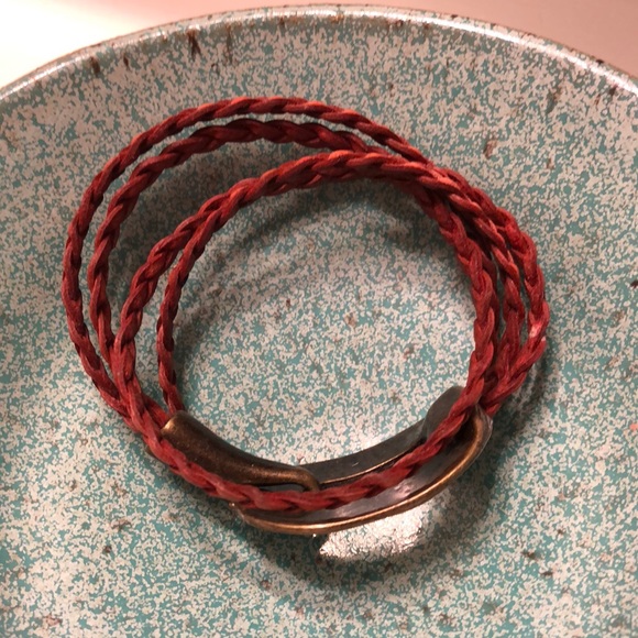 Braided leather bracelet - Picture 3 of 3